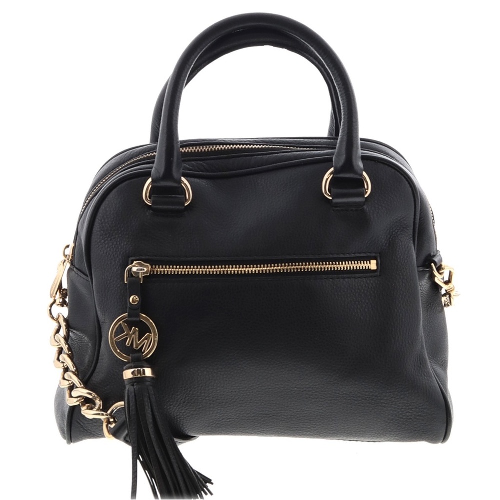 NWT MICHAEL KORS LEATHER KNOX TASSEL 2-WAY SATCHEL